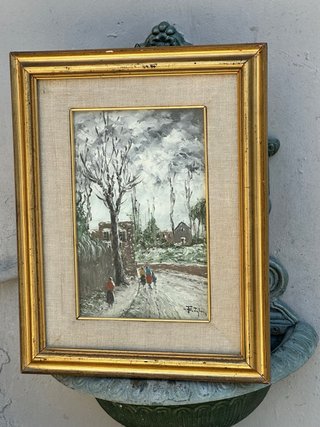 Quadro antico olio su tela