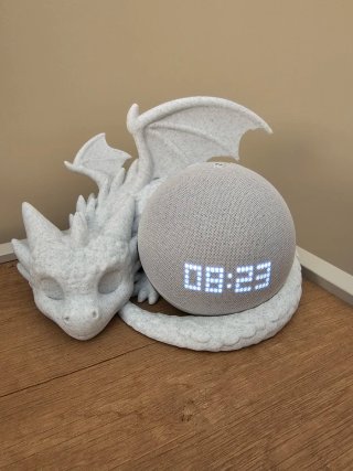 Cover drago per Alexa Echo Dot 4