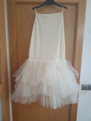 Cancán de novia blanco talla entre 36 y 40