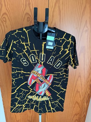 Camiseta SQUAD Athletic Negra y Amarilla