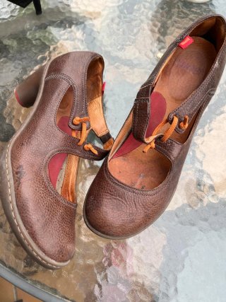 Zapatos Camper Marrones de Tacón