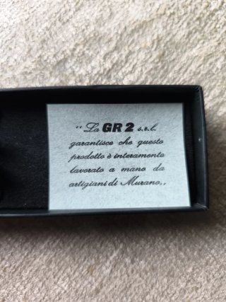 Pluma de Caligrafía de Cristal de Murano