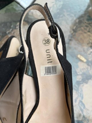 Zapatos de Tacón con Plataforma Negros Talla 38