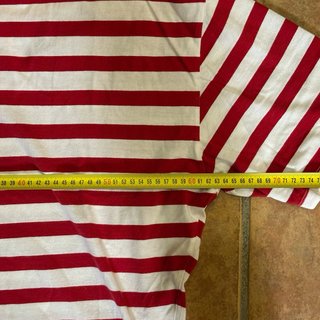 Camiseta rayas rojas y blancas ASOS Design Talla S