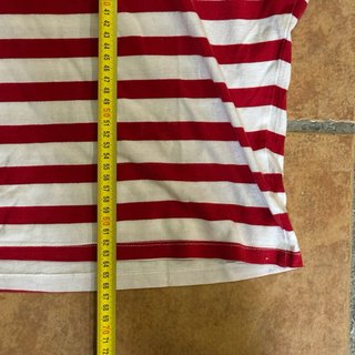 Camiseta rayas rojas y blancas ASOS Design Talla S