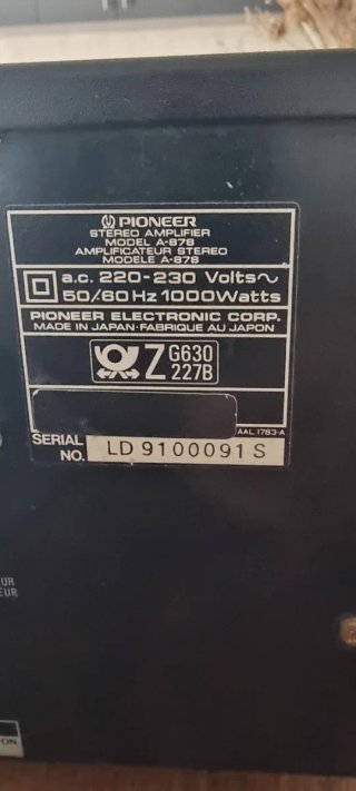 Amplificador Pioneer A-878