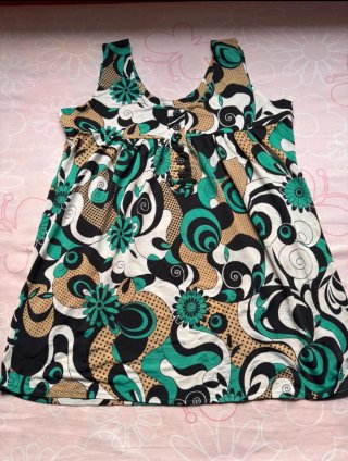 Camiseta tirantes estampada