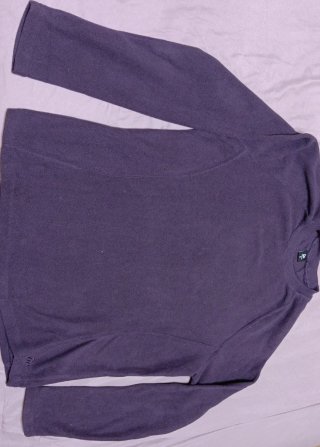 Sudadera - forro polar fina morada