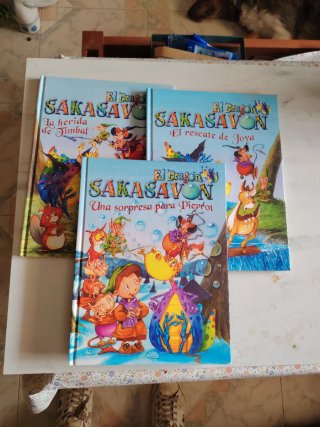 3 cuentos infantiles tapa dura,EL DRAGON SAKASAVON