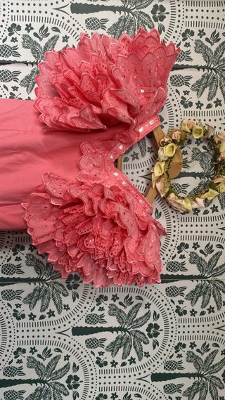 Traje Flamenca Niña Volantes Encaje