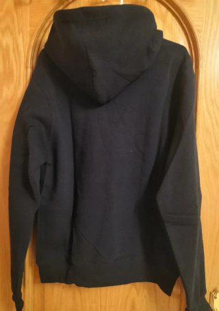 Sudadera con capucha y bolsillo azul marino