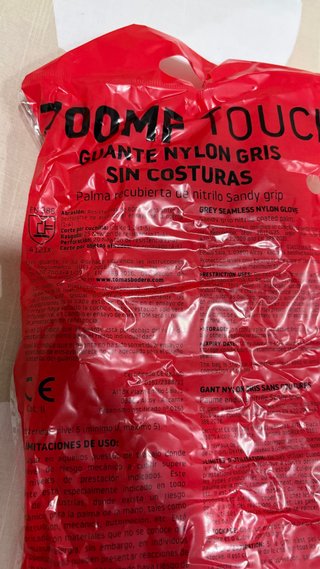 Guantes Nylon Trabajo 700MF TOUCH T-10
