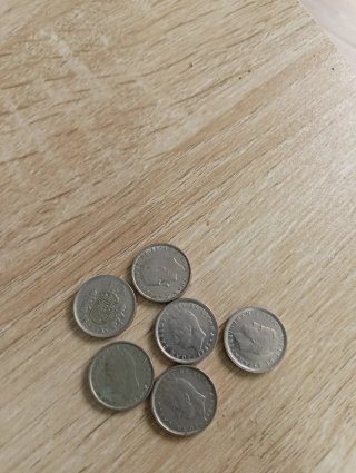 Lote de 9 Monedas de Pesetas Españolas