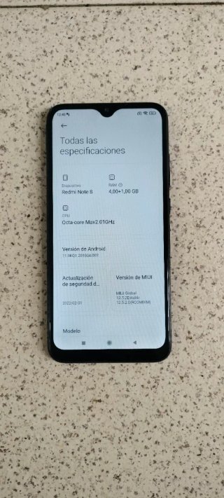 Móvil Xiaomi REDMI NOTE 8...carcasa transparente..