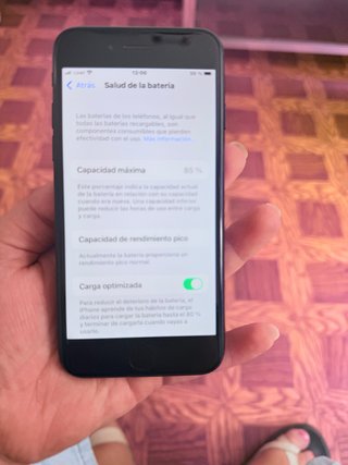 iPhone 7 Negro 85% Salud Batería
