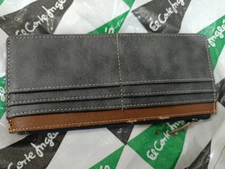 Monedero Anelle estampado floral y marrón