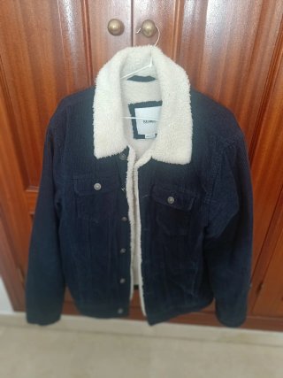 Cazadora Pana Azul Borreguito Pull&Bear