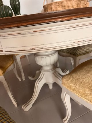 Mesa y Sillas de Comedor Vintage