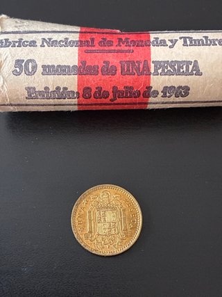 Moneda 1 Peseta 1957 *75 SC Estado Español