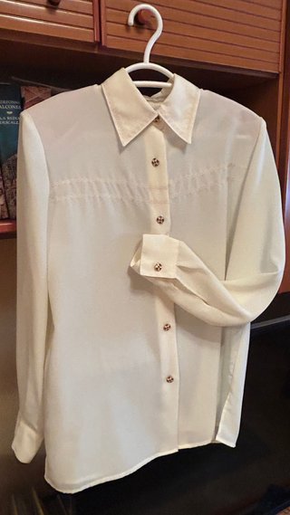 Camisa Vintage Blanca Talla 42