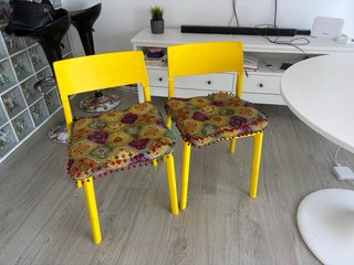 2 Sillas Amarillas IKEA