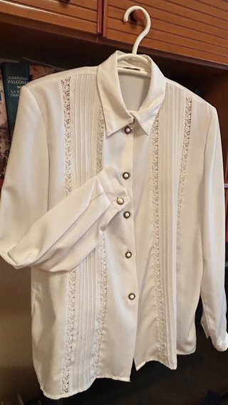 Camisa Blanca Vintage Talla 40