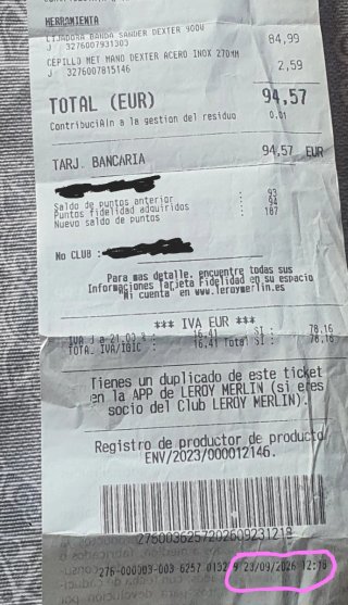 Lijadora de banda Dexter garantía 2años