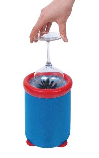Limpiador de vasos para bar