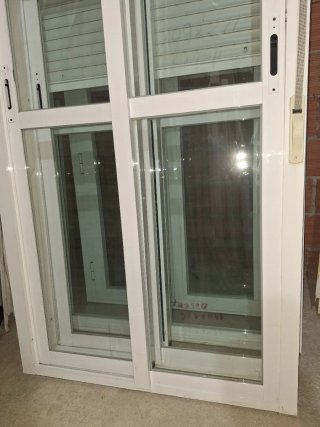 2 Balconeras 109x226cm Cristal Normal