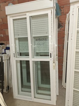 2 Balconeras 109x226cm Cristal Normal