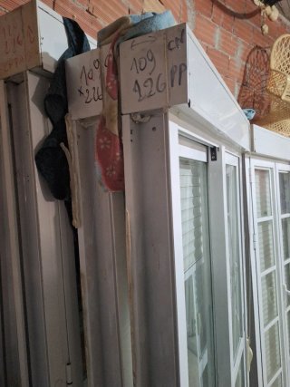 2 Balconeras 109x226cm Cristal Normal