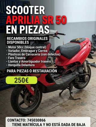 Aprilia SR 50 para piezas o restauración