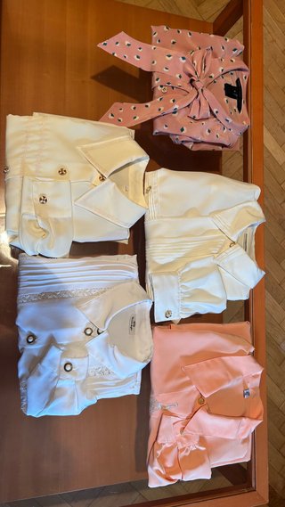 Lote de 5 Camisas Vintage Tonos Cálidos