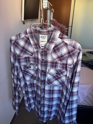 Camicia a quadri K03 cotone XXL