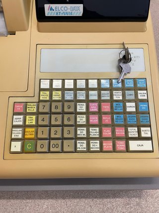 Caja Registradora Elco-Ma Antigua Beige