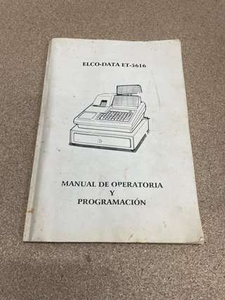Caja Registradora Elco-Ma Antigua Beige