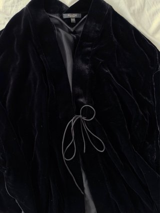 Conjunto de terciopelo Negro