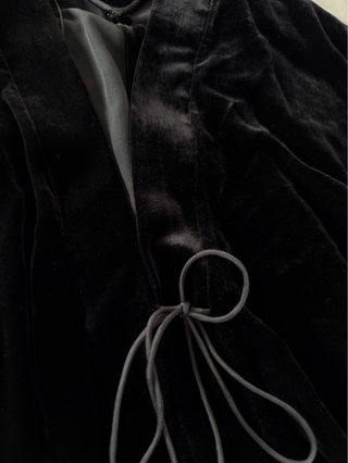 Conjunto de terciopelo Negro