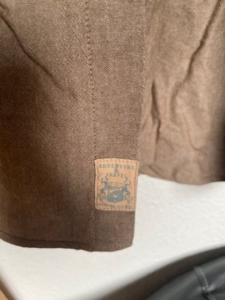 Camisa Vintage Adventure & Travel Marrón