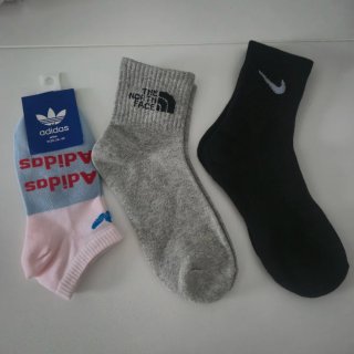 Pack 3 Calcetines Adidas, Nike, The North Face