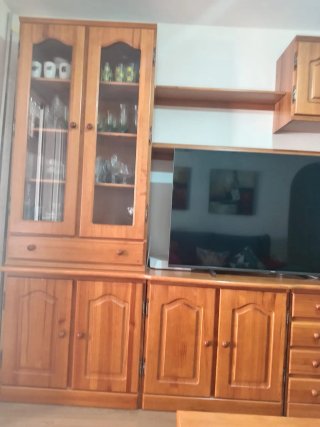 Mueble de salón completo madera, es 100% madera