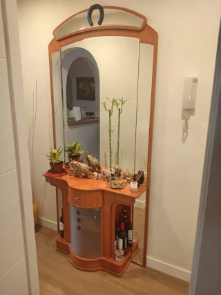 Mueble de salón completo madera, es 100% madera