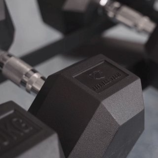 Set Mancuernas Hexagonal +Mancuernero Fitness Tech