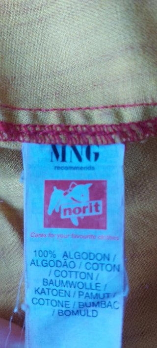 Chaqueta Tejana Roja Mango
