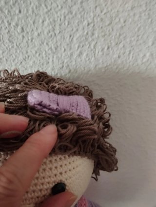 Muñeca de ganchillo 41 cm