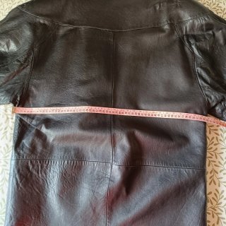 Chaqueta Abrigo Vintage de Piel Negra