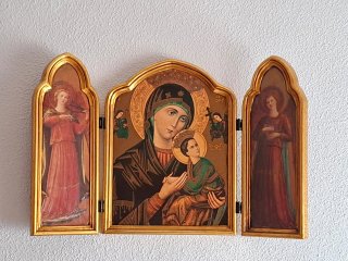 Retablo Tríptico Religioso