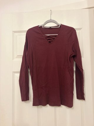 Maglia OVS bordeaux manica lunga