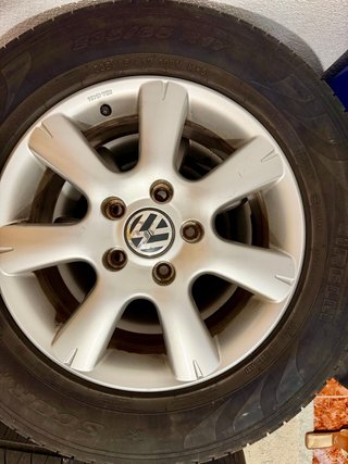 4 llantas originales VW Touareg 17” + 4 neumáticos