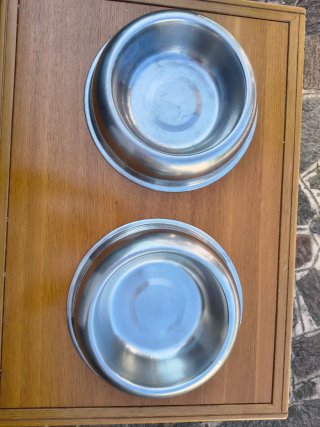 Set 2 Ciotole Acciaio Inox